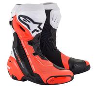 Alpinestars Supertech R Motorcycle Motorbike Vented Motorcycle Boots - Blk/Whi/