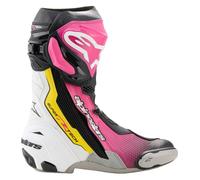 Alpinestars Supertech R MC Boots Black Magenta/White/Yellow41 Black Magenta,White,Yellow