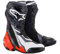 Alpinestars Supertech R V2 Boots - Black/Red Fluo/White/Grey