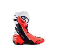 Alpinestars Supertech R Vented Boots Black White Red Fluo, Size: 45