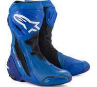 Alpinestars Supertech R Vented Motorcycle Boots, black-blue, size 44 for Men