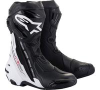 Alpinestars Supertech R Vented Motorcycle Boots, black/white, size 46