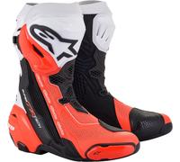 Alpinestars Supertech R Vented Boots Motorbike Motorcycle Track Black White Red