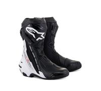 Alpinestars Supertech R Vented Motorcycle Motorbike Racing Boots Black White