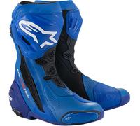 Alpinestars Supertech R Vented Motorcycle Motorbike Track Boots - Blue / Black