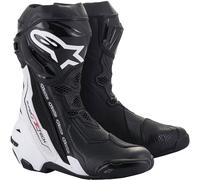 Alpinestars Supertech R Vented Motorcycle Race Track Boots - Black / White
