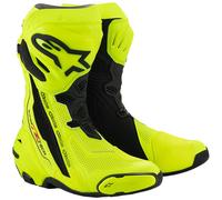Alpinestars Supertech R Vented Motorcycle Track Boots - Fluo Yellow / Black