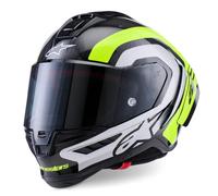 Alpinestars Supertech R10 Arius Helmet, black-white-yellow, size M for Men