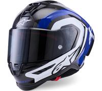 Alpinestars Supertech R10 Arius Helmet, black-white-blue, size L for Men