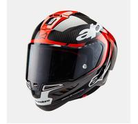 Alpinestars Supertech R10 Element Black Carbon Red White Gloss Race Helmet