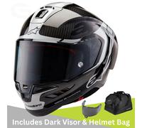 Alpinestars Supertech R10 Element Black Carbon/Silver/Black Gloss Motorcycle Mot