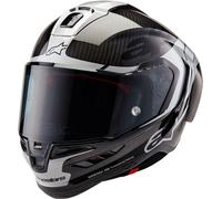 Alpinestars Supertech R10 Element Carbon Helmet, black/silver, size XXL (63/64)