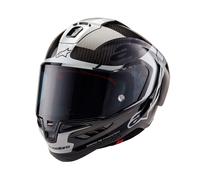 Alpinestars Supertech R10 Element Carbon Helmet, black-silver, size XS