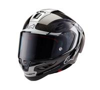 Alpinestars Supertech R10 Element Carbon Helmet, black-silver, size L