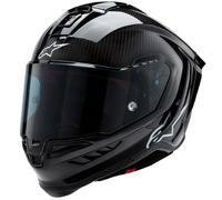 Alpinestars Supertech R10 Motorcycle Helmet - Solid Gloss Carbon / Matt Black
