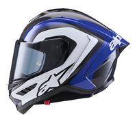 Alpinestars Supertech R10 Arius Helmet, black-white-blue, size S for Men