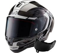 ALPINESTARS ALPINESTARS - Helmet Supertech R10 Element Black Carbon / Silver / Black M
