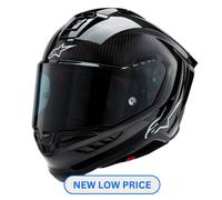 Alpinestars Supertech R10 Motorcycle Motorbike Helmet Solid Matt and Gloss Blac