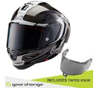 ALPINESTARS ALPINESTARS - Helmet Supertech R10 Element Black Carbon / Silver / Black M
