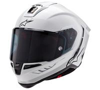 Alpinestars Supertech R10 Motorcycle Helmet - Solid Gloss White / Matt Black