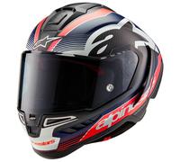 Alpinestars Supertech R10 Team Carbon Helmet, black-red-blue, size XL