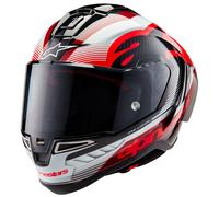 Alpinestars Supertech R10 Team Carbon Helmet, black-white-red, size XS