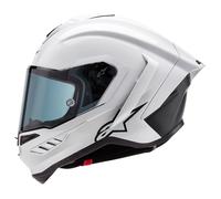 Alpinestars Supertech R10 - Solid Gloss White/Matt Black - Includes Tinted Visor