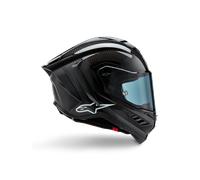 Alpinestars Supertech R10 Motorcycle Helmet - Solid Gloss Carbon / Matt Black