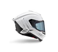 Alpinestars Supertech R10 Solid Helmet White Glossy/black Matte