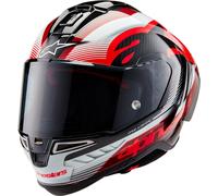 Alpinestars Supertech R10 Team Carbon Helmet, black/red/white, size S (55/56)
