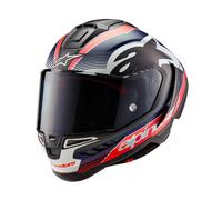Alpinestars Supertech R10 Team Carbon Helmet, black-red-blue, size 2XL for Men