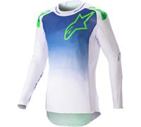 Alpinestars Supertech Risen Motocross Jersey, blue/white, size XL