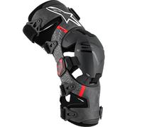 Alpinestars Supertech RK-10 Plasma Motorbike Motocross Knee Brace - Black Red