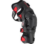 Alpinestars RK-7 Plasma Knee Braces, black-red, size XL for Men