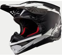 Alpinestars Supertech S-M10 Ampress 2024 Motocross Helmet, black matt/white, size XL (61/62)
