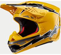Alpinestars Supertech S-M10 Ampress 2024 Motocross Helmet, black/yellow, size XL (61/62)