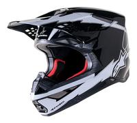 Alpinestars Supertech S-M10 Ampress 2024 Motocross Helmet, black matt/white, size L (59/60)