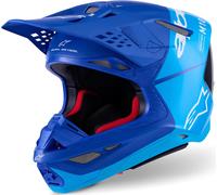 Alpinestars Supertech S-M10 Flood 2024 Motocross Helmet, black-blue, size XS for Men