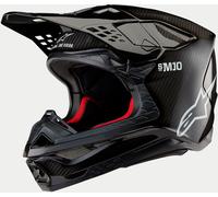 Alpinestars Supertech S-M10 Solid 2024 Motocross Helmet, black, size XS for Men