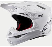 Alpinestars Supertech S-M10 Solid 2024 Motocross Helmet, white, size M for Men