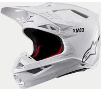 Alpinestars Supertech S-M10 Solid 2024 Motocross Helmet, white, size XS (53/54)