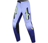Alpinestars Supertech Scenz Kids Motocross Pants, purple-yellow, size 24