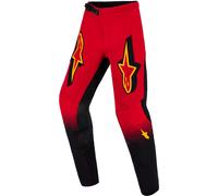 Alpinestars Supertech Scenz Kids Motocross Pants, red/black/yellow, size 22