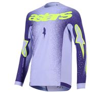 Alpinestars Supertech Scenz Motocross Jersey, purple-yellow, size M for Men
