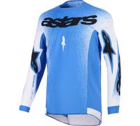 Alpinestars Supertech Scenz Motocross Jersey, white-blue, size M for Men