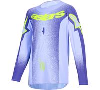 Alpinestars Supertech SCENZ Youth Motocross Jersey, purple/yellow, size M