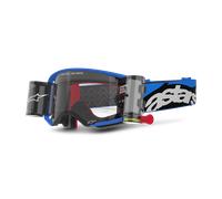 Alpinestars Supertech Stream Roll-Off Motocross Goggles, black-blue for Men