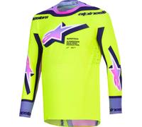 Alpinestars Supertech Vista Motocross Jersey, purple-yellow, size XL for Men