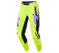 Alpinestars Motocross Pants Supertech Vista, Purple/Yellow, Size 40 Men
