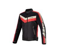 Alpinestars T-Dyno Air Motorcycle Textile Jacket, black-red-beige, size 2XL for Men